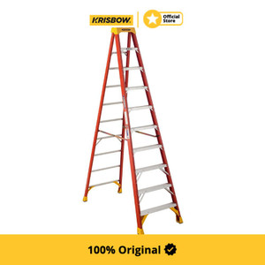 [EZM.1001191] werner tangga fiber glass 10 step 3 mtr - oranye