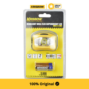 [EZM.1001412] Krisbow Senter Kepala Headlight Led 120 Lm 3Xaaa