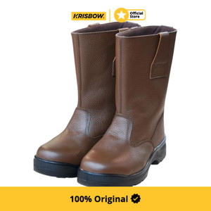 [EZM.1001592] Krisbow Ukuran 42 Viking Sepatu Pengaman - Cokelat Tua