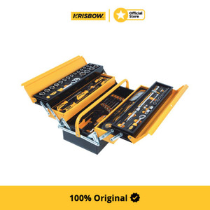 [EZM.1001604] Krisbow Set 86 Pcs Perkakas Mekanik Dengan Kotak Penyimpan Lrshs1