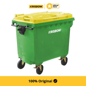 [EZM.1001635] Krisbow Dust Bin Tempat Sampah Frwb660G2 660 Ltr - Hijau
