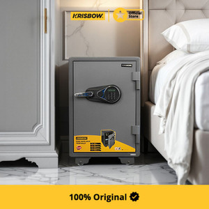 [EZM.1001652] Krisbow 50x49x70 Cm Brankas Tahan Api Yb-700alp