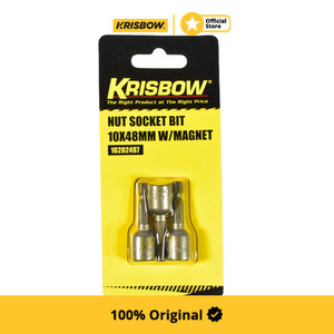 [EZM.1001663] Krisbow Set Mata Kunci Socket 10X48Mm W/ Magnet Iranb10 3Pcs