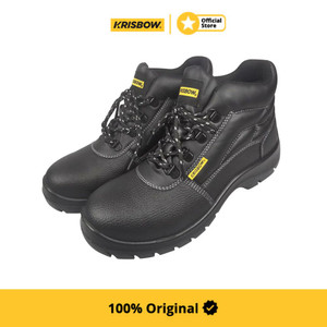 [EZM.1001683] Krisbow Sepatu Safety Shoes Argon 6 Inchi Ukuran 43 - Hitam