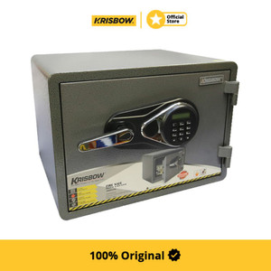 [EZM.1001775] Krisbow Fire Safe Box Brankas Tahan Api 46X47X53 Cm - Hitam