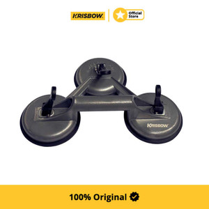 [EZM.1001786] Krisbow Suction Lifter 3 Cup 150 Kg - Abu-Abu
