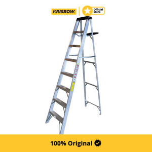 [EZM.1001933] krisbow tangga lipat aluminium heavy duty 10 step 3 mtr