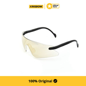 [EZM.1001949] Krisbow Spectacle Kacamata Safety + Nosepad - Gold Srep107