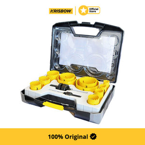 [EZM.1001958] Krisbow Set Mata Bor Bi-Metal Hole Saw 19-76Mm 15Pcs Irahss1