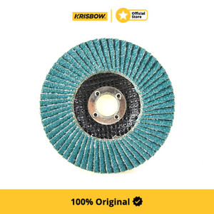 [EZM.1001999] Krisbow Flap Disc Gerinda Poles Zirconium Oxide (4 Inchi)