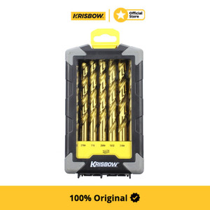[EZM.1002015] Krisbow Set Mata Bor Twist Drill Metal Hss 29 Pcs