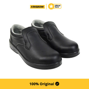 [EZM.1002032] Krisbow Safety Shoes Sepatu Pengaman Trojan Ukuran 41- Hitam