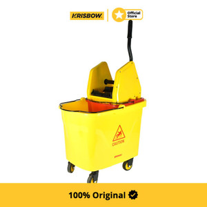 [EZM.1002071] Krisbow Bucket Wringer Ember Pel Peras 35/15 Ltr - Kuning