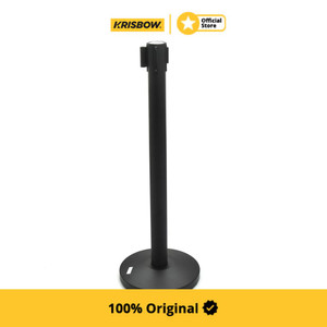 [EZM.1002079] Krisbow Tiang Antrean Handrail Dengan Tali Merah/Hitam