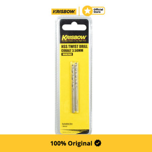 [EZM.1002103] Krisbow Twist Drill Mata Bor Metal 3.5 Mm Iratd035