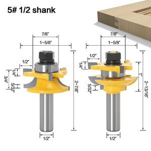 [EZM.2600001] MASTER BIT MATA PROFIL ROUTER NO.5 DOUBLE-SIDED DOOR DOOR PANEL 1/2"