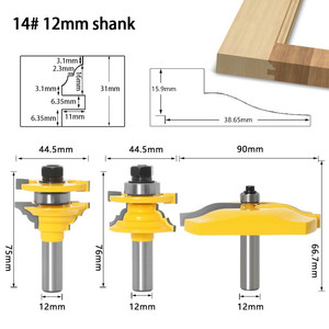 [EZM.2600011] MASTER BIT MATA PROFIL ROUTER NO.14 FRAME TENON & 12MM LARGE XIMEN