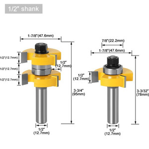 [EZM.2600016] MASTER BIT MATA PROFIL ROUTER NO.9 T-SHAPED TENON CUTTER 1/2X1/2