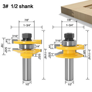 [EZM.2600020] MASTER BIT MATA PROFIL ROUTER NO.3 KOTO NISHI TENON KNIFE 1/2"