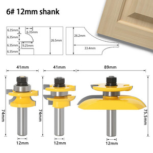 [EZM.2600021] MASTER BIT MATA PROFIL ROUTER NO.6 NAIL MORTISE DOUBLE SIDE PANEL 12MM