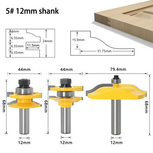 [EZM.2600022] MASTER BIT MATA PROFIL ROUTER NO.5 MORTISE TENON HOUSEHOLD PLATE 12MM