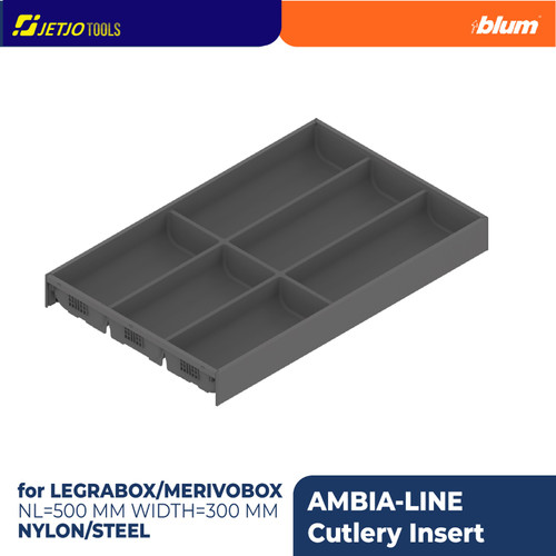 [EZM.2600052] BLUM PROMO SEKAT RAK AMBIA-LINE CUTLERY LEGRA/MERIVOBOX 500X300MM GREY