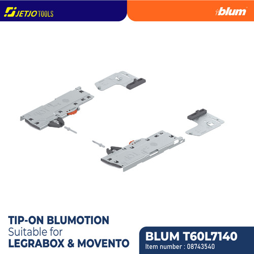 [EZM.2600082] BLUM T60L7140 TIP-ON BLUMOTION S1 LEGRA/MOVENTO NL=270-349MM W=10-20KG