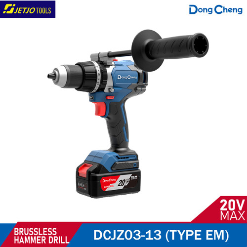 [EZM.2600083] DONGCHENG DCJZ03-13 MESIN BOR BATERAI HAMMER DRILL 20V 4AH 13MM 120NM