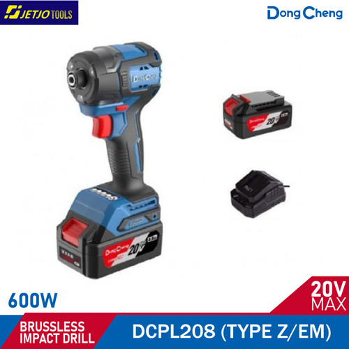 [EZM.2600102] DONGCHENG DCPL208 MESIN BOR OBENG BRUSHLES IMPACT DRIVER 1/4" HEX 20V