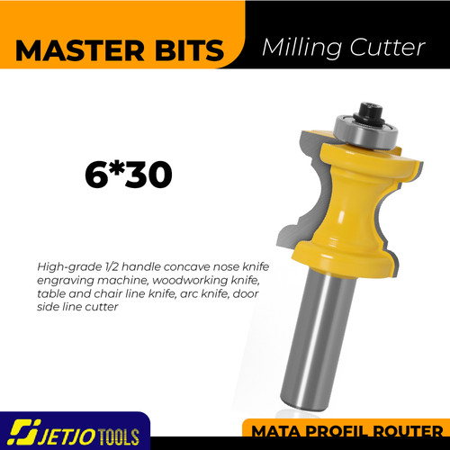 [EZM.2600152] MASTER BIT MATA PROFIL ROUTER CONCAVE NOSE TABLE & DOOR SIDE LINE 6MM