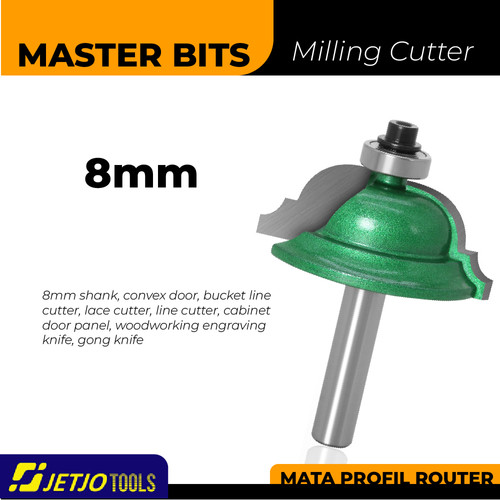 [EZM.2600153] MASTER BIT MATA PROFIL ROUTER CONVEX DOOR CABINET DOOR PANEL SET 8MM