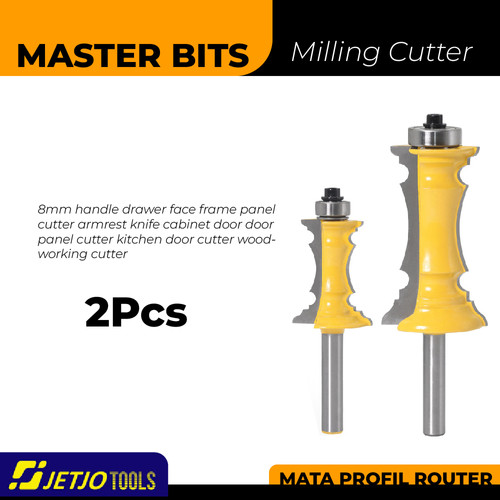 [EZM.2600161] MASTER BIT MATA ROUTER CABINET DOOR KITCHEN & FRAME PANEL 8MM 2PC