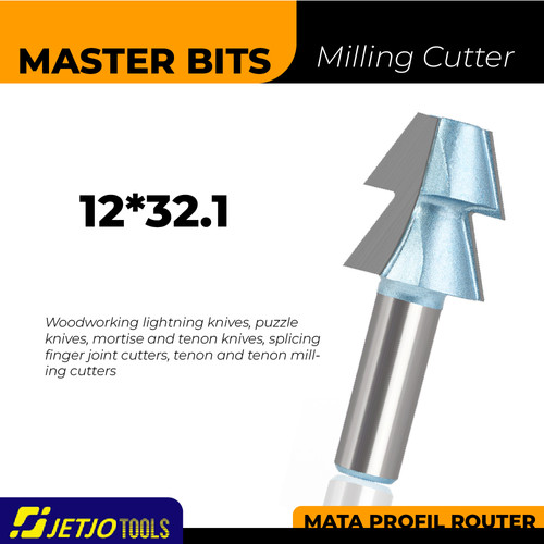 [EZM.2600163] MASTER BIT MATA PROFIL ROUTER FINGER JOINT & CUTTERS PUZZLE 12X32.1MM