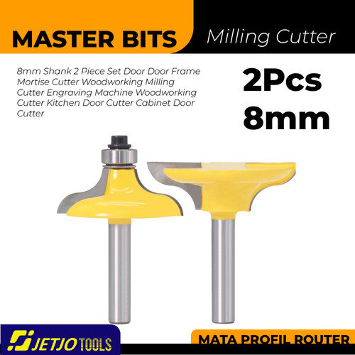 [EZM.2600173] MASTER BIT MATA PROFIL ROUTER KITCHEN DOOR WINDOW CUT CABINET 8MM 2PC