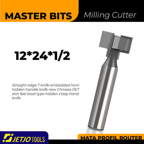 [EZM.2600181] MASTER BIT MATA PROFIL ROUTER GROOVING HIDDEN HANDLE CABINET 12X24X1/2