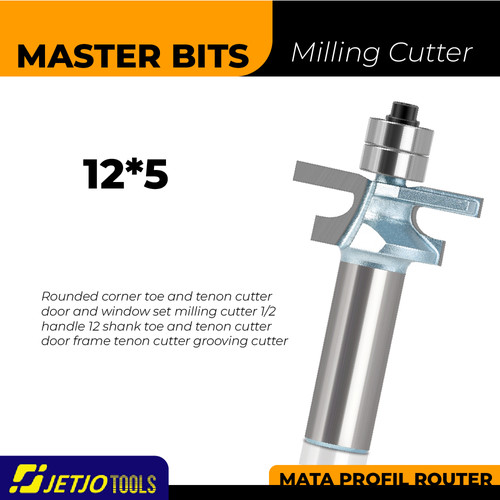 [EZM.2600183] MASTER BIT MATA ROUTER GROOV ROUND CORNER DOOR & WINDOW FRAME 12X5MM