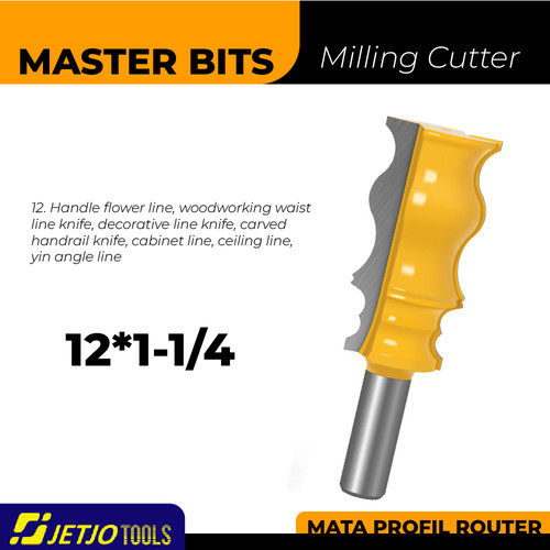 [EZM.2600187] MASTER BIT MATA PROFIL DECORATIVE CARVED HANDRAIL & CABINET LINE 12MM