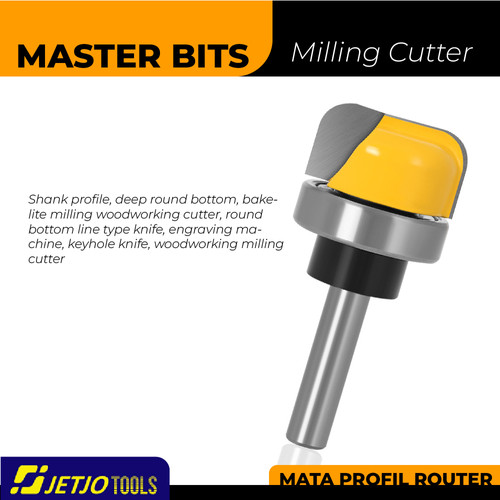 [EZM.2600191] MASTER BIT MATA PROFIL ROUTER DEEP ROUND BOTTOM LINE 8MMX1-1/8"