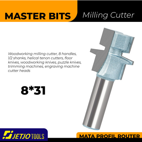 [EZM.2600237] MASTER BIT MATA PROFIL ROUTER JOINT HELICAL CUT, FLOOR & PUZZLE 8X31MM