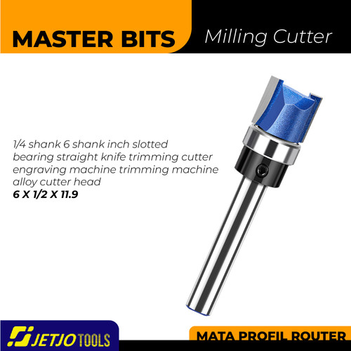 [EZM.2600238] MASTER BIT MATA PROFIL ROUTER LURUS SINGLE BEARING STRAIGHT 6X1/2X11.9
