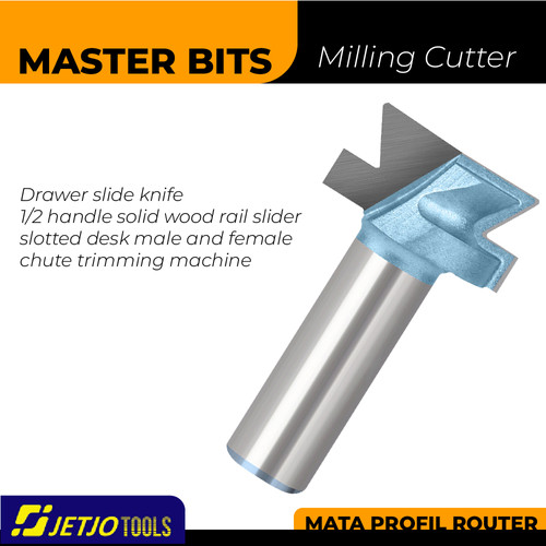 [EZM.2600241] MASTER BIT MATA PROFIL ROUTER 1/2 SET OF 2 12-HANDLE DRAWER SLIDE CUT