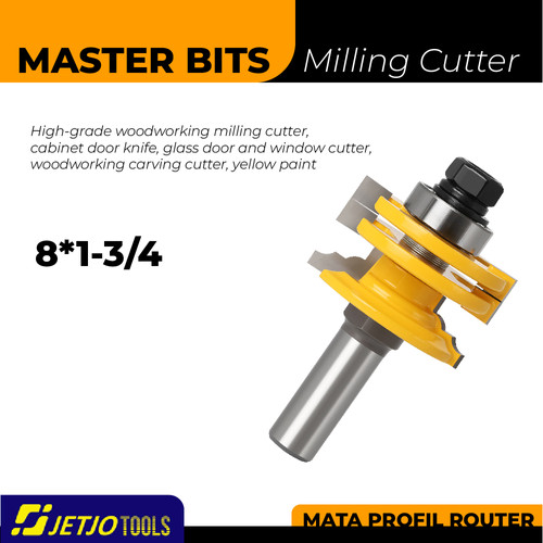 [EZM.2600248] MASTER BIT MATA PROFIL ROUTER DOOR AND WINDOW PANEL TENON KNIFE 8MM