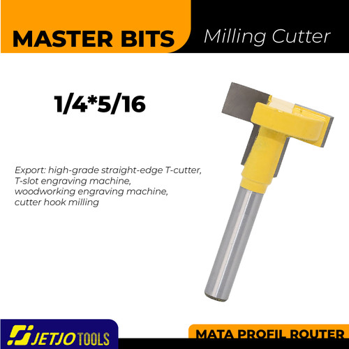[EZM.2600260] MASTER BIT MATA PROFIL ROUTER T-SLOT CUTTER FOR HANGING 1/4X5/16"