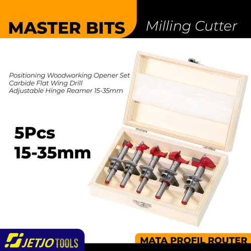 [EZM.2600266] MASTER BIT MATA BOR FLAT WING DRILL ADJUSTABLE 15-35MM 5PCS
