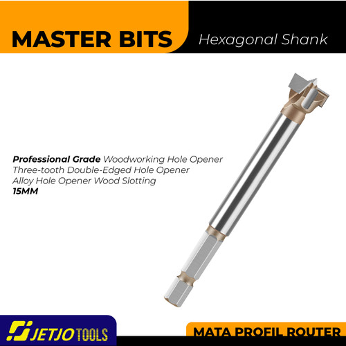 [EZM.2600273] MASTER BIT MATA BOR HEX SHANK HOLE OPENER WOOD SLOT 1/4x15MM