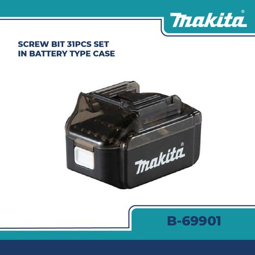 [EZM.2600546] MAKITA B-69901 MATA OBENG SET SCREW BIT 31PCS SET IN BATTERY TYPE CASE
