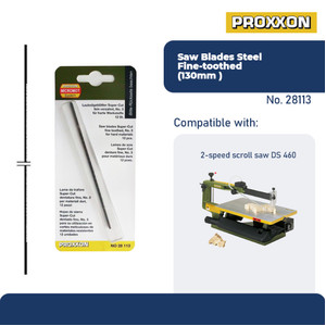 [EZM.2600579] PROXXON 28113 MATA GERGAJI SCROL SAW SUPER SAW BLADE 130MM 41TPI STEEL