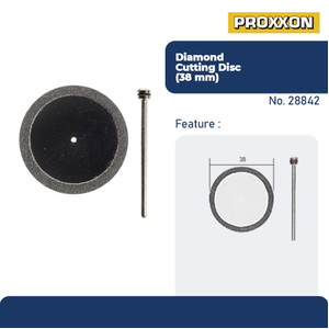 [EZM.2600582] PROXXON 28842 MATA GERINDA POTONG KERAMIK MINI DIAMOND CUTT DISC 38MM