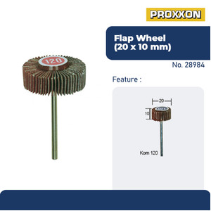 [EZM.2600620] PROXXON 28984 MATA GERINDA AMPLAS / TUNNER AMPLAS FLAP WHEEL 20X10 MM