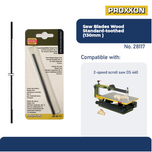 [EZM.2600666] PROXXON 28117 MATA GERGAJI SCROLL SAW SUPER SAW BLADE 130MM 17TPI WOOD